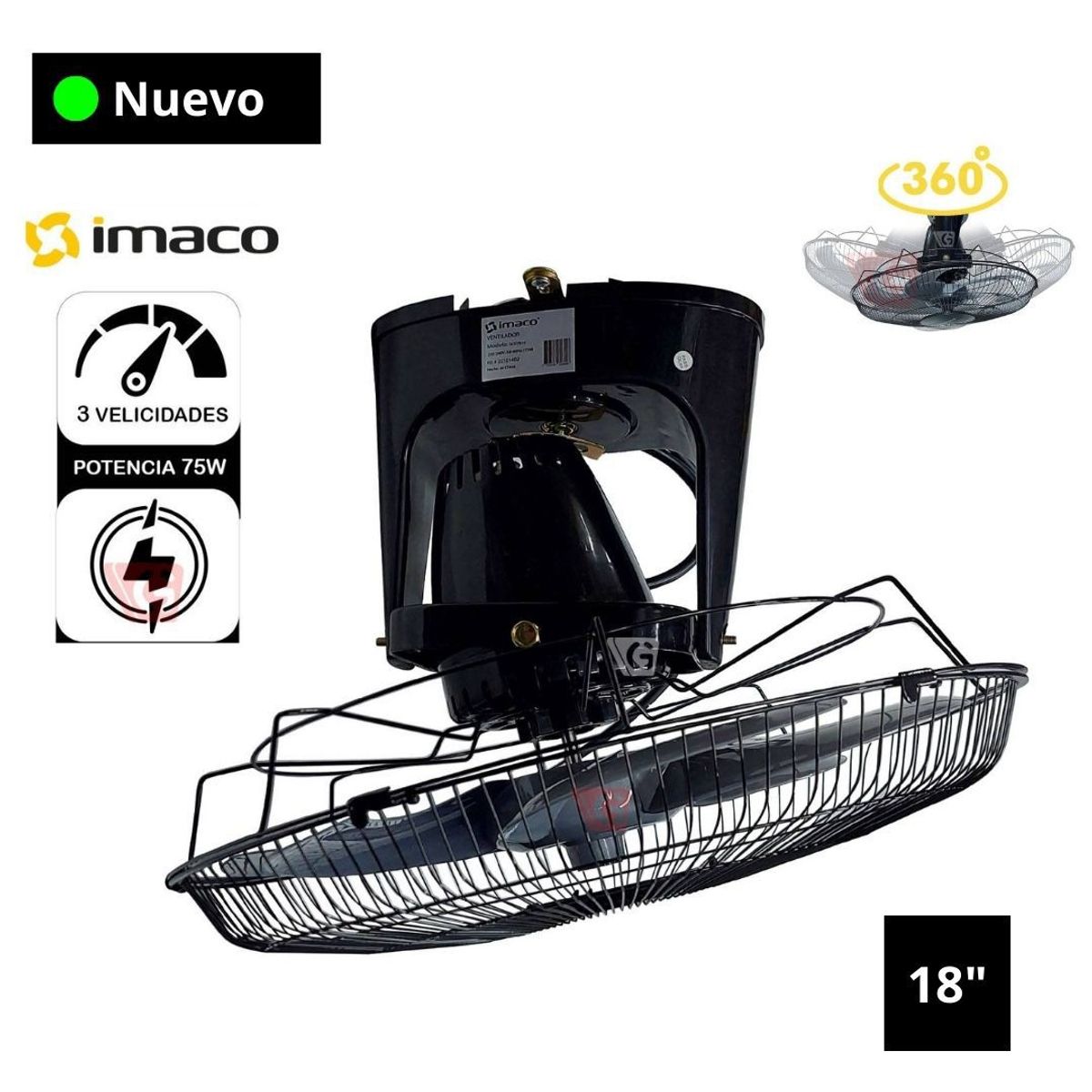 IMACO - Ventilador de techo Orbital Imaco OCF7919
