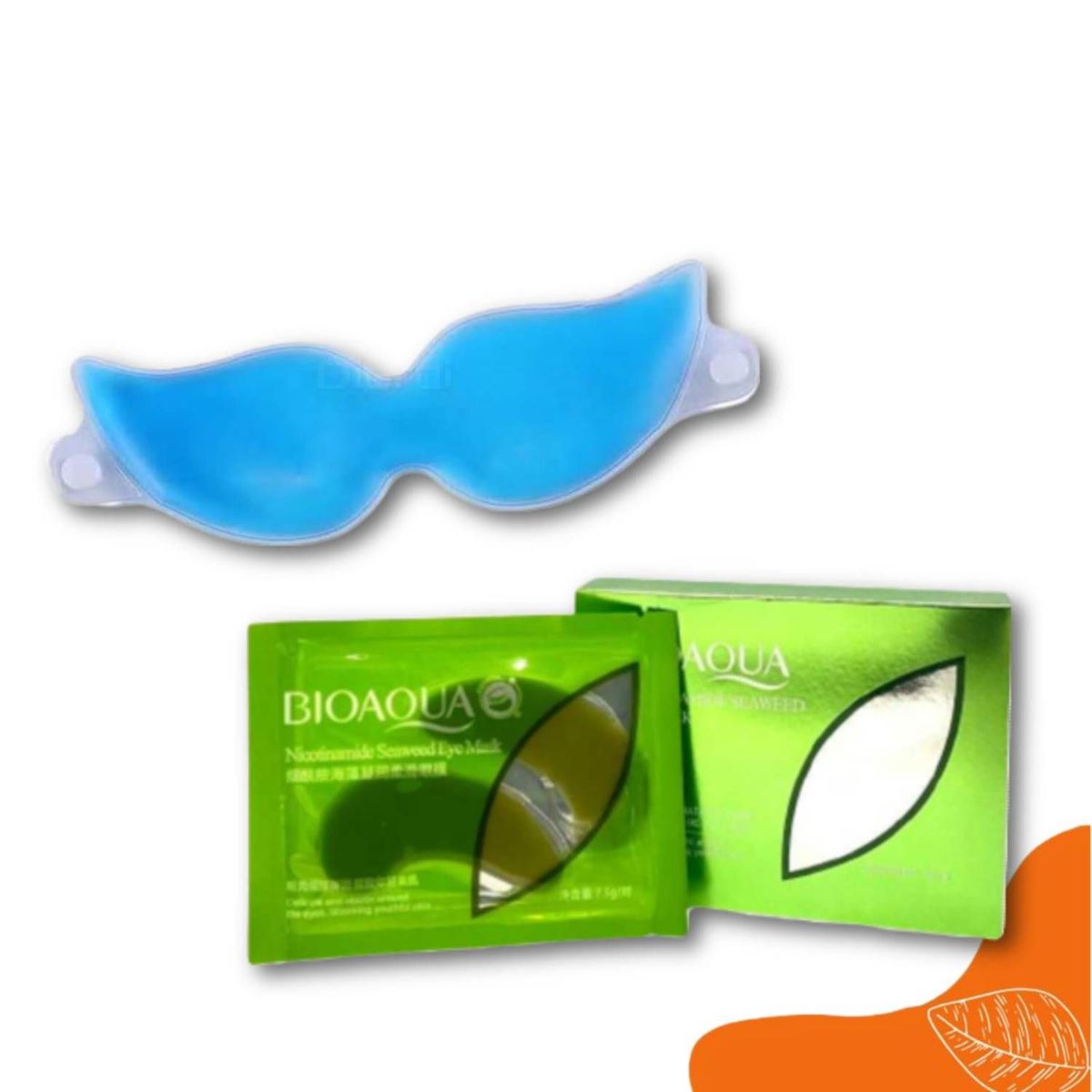 GENERICO - PACK LENTES DE GEL PARA OJOS Y 10 PARCHE DE OJERAS ALGAS MARINAS