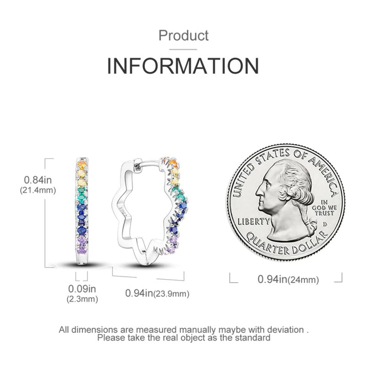 AFRODITA - Arete Pendiente de Plata 925 Modelo Star