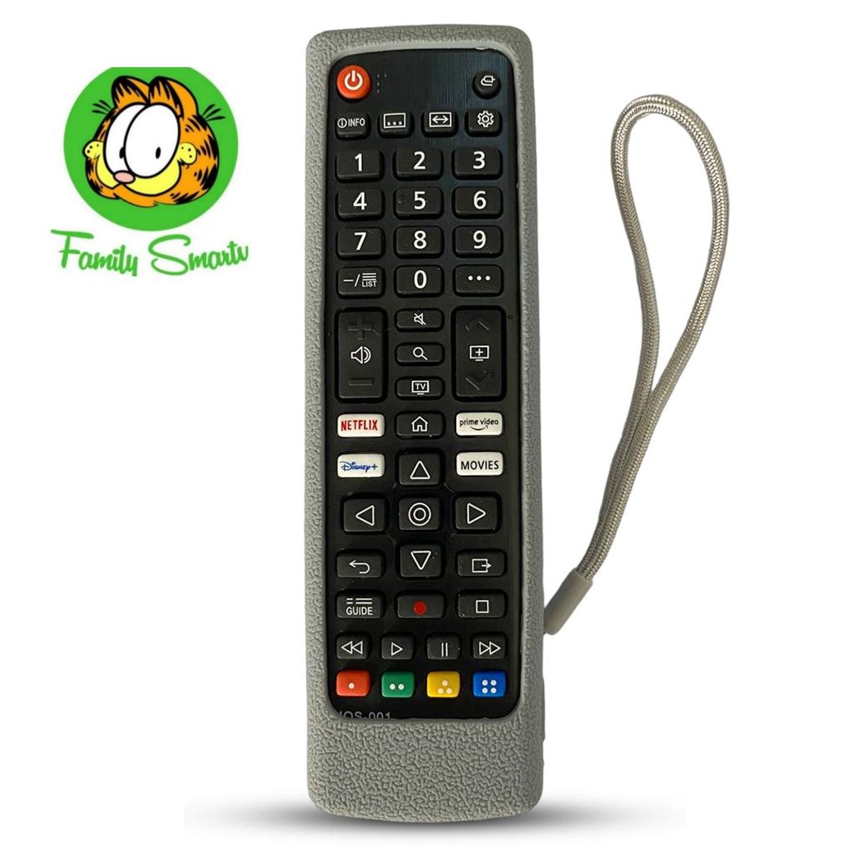 UNIVERSAL - Funda para Control Remoto LG Smart con tecla Disney Plomo