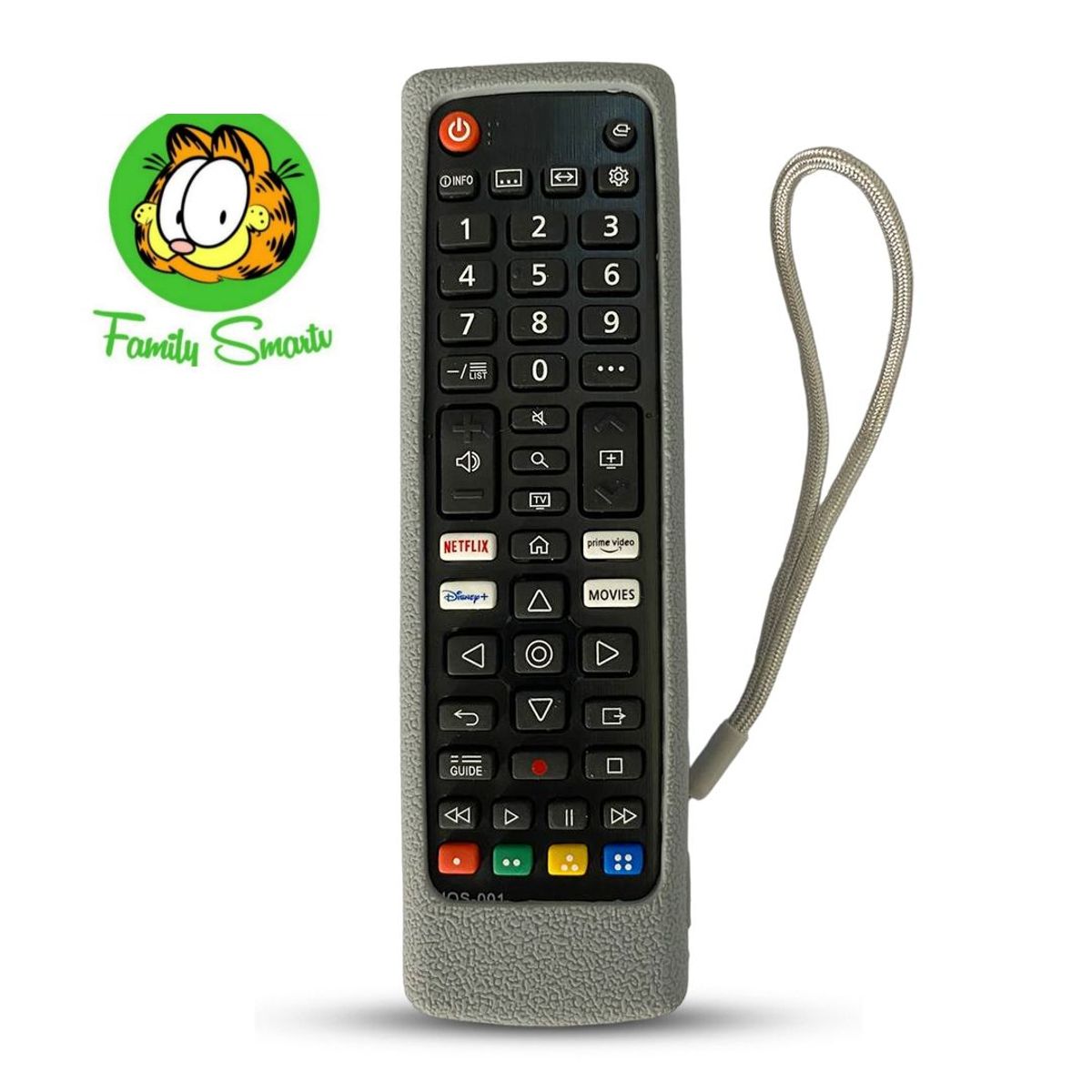 UNIVERSAL - Funda para Control Remoto LG Smart con tecla Disney Plomo