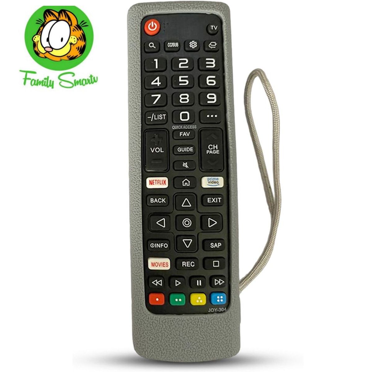 UNIVERSAL - Funda para Control Remoto tv lg Smart 4k Modo futbol Plomo