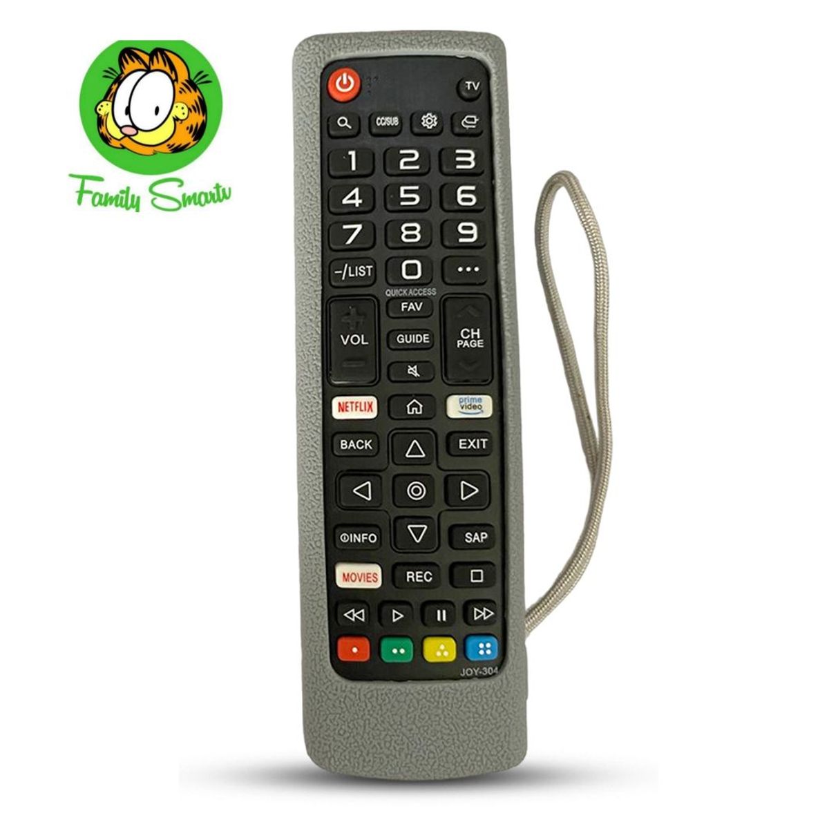 UNIVERSAL - Funda para Control Remoto tv lg Smart 4k Modo futbol Plomo