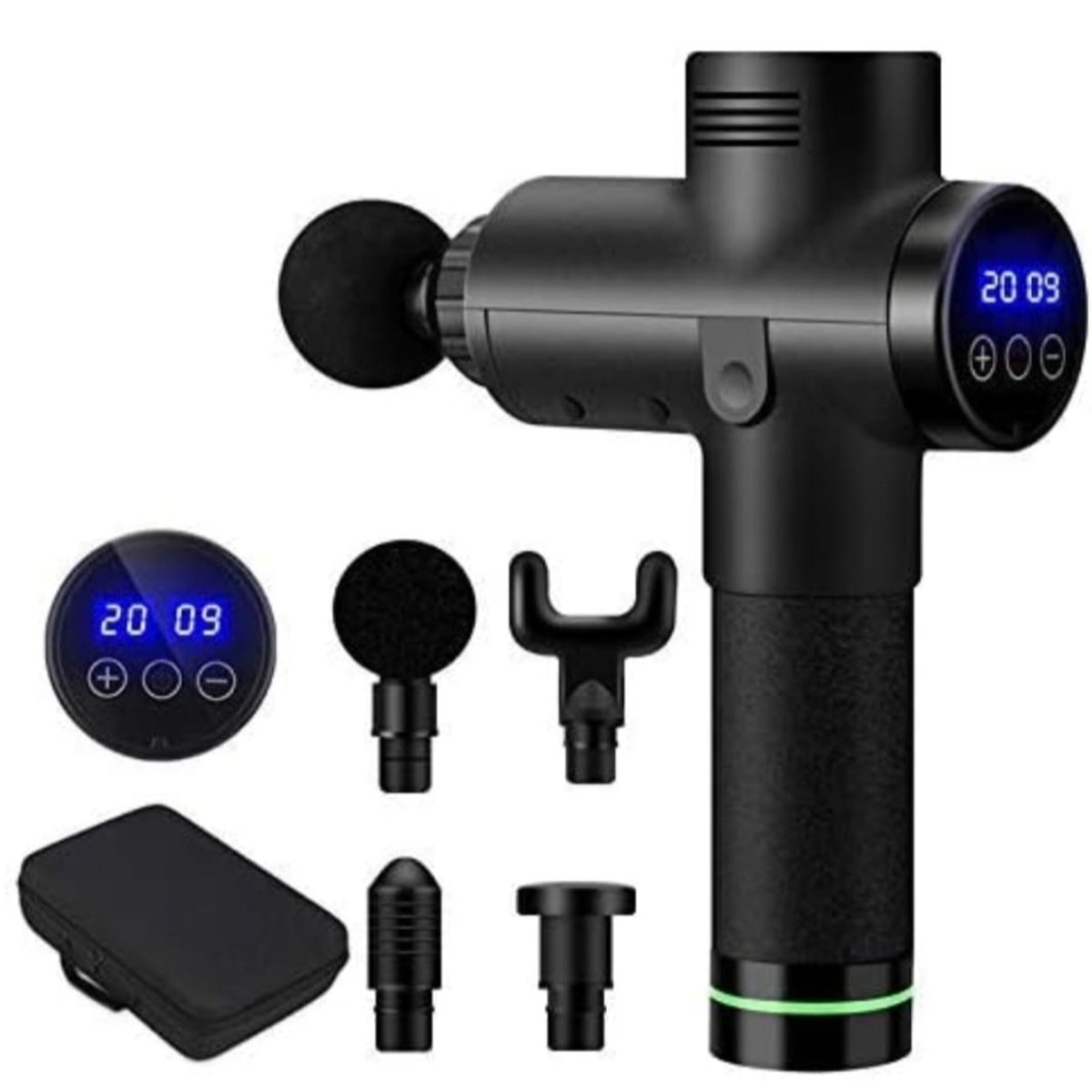 IMPORTADO MC - Pistola de Masajes Muscular 30 Niveles - Profesional Con Pantalla LCD