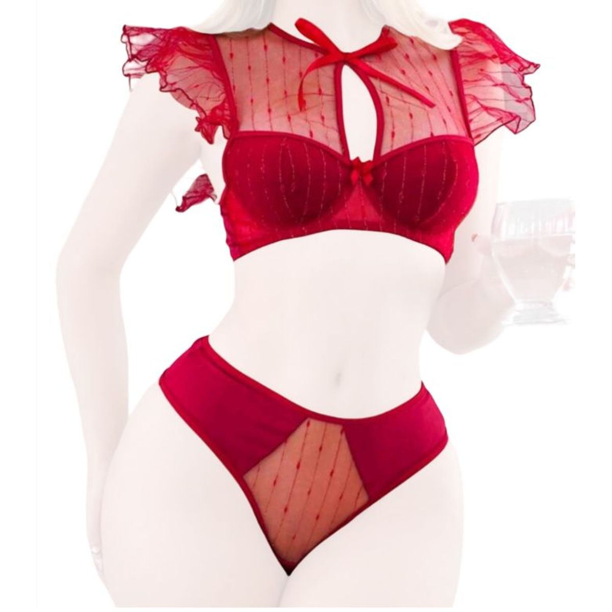 GENERICO - LENCERIA DE ENCAJE BRASIER TRUSA