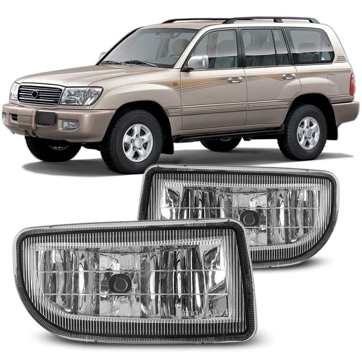 GENERICO - FAROS NEBLINEROS TOYOTA LAND CRUISER FJ 100 1998 2002 2005