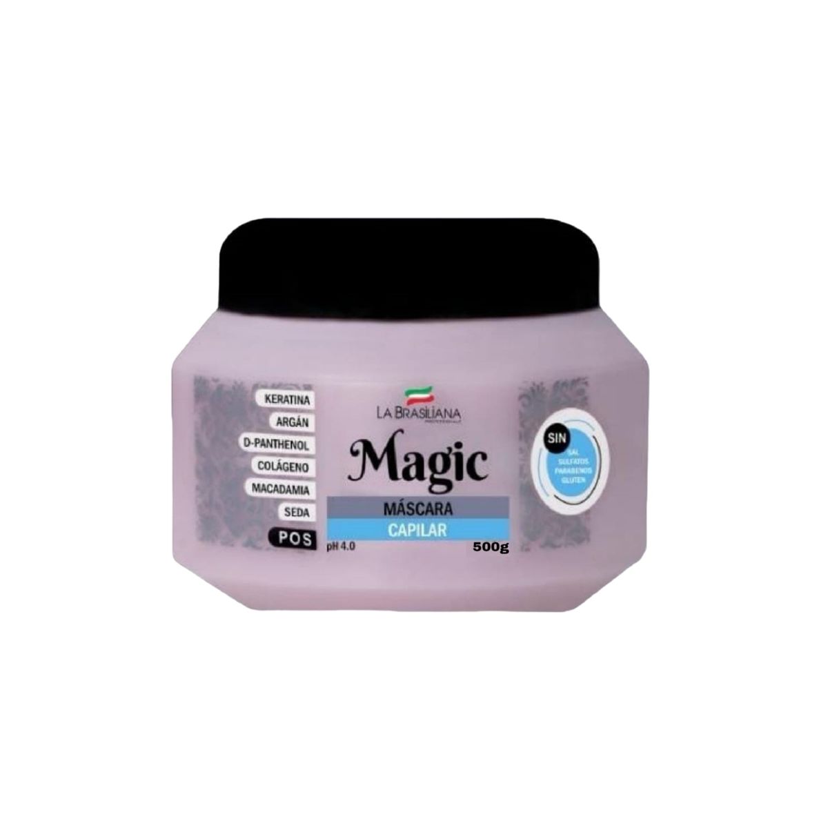 LA BRASILIANA - Máscara capilar la brasiliana MAGIC POS 500 gr. Sin SAL
