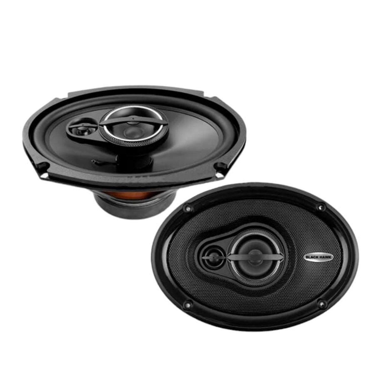 BLACK HAWK - Parlante Ovalado Triaxial  600 Watts Black Haw