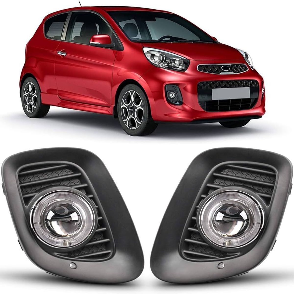 GENERICO - FAROS NEBLINEROS KIA PICANTO 2015 2016 2017