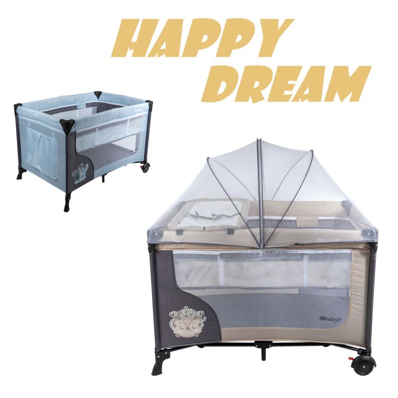EBABY - Cuna corral con Cambiador Happy Dream -Beich