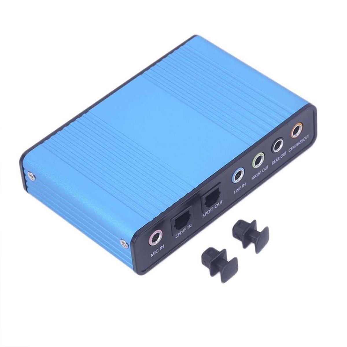 GENERICO - Tarjeta De Sonido Externa Usb 5.1 Audio Microfono 6 Canales