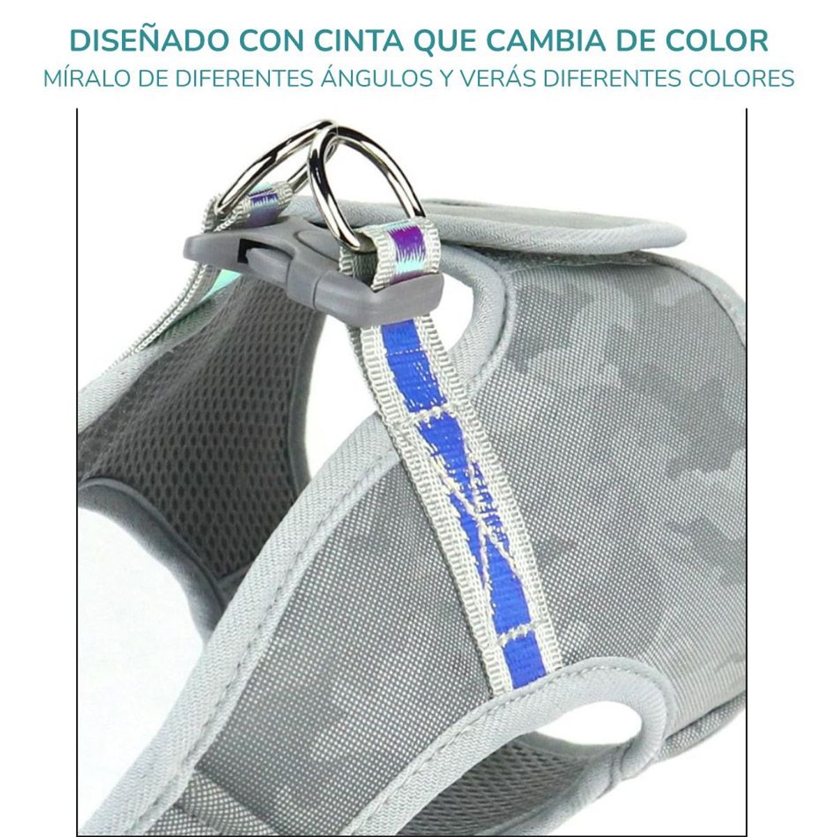 CAT OH - Pechera para Mascotas reflectivo gris XS