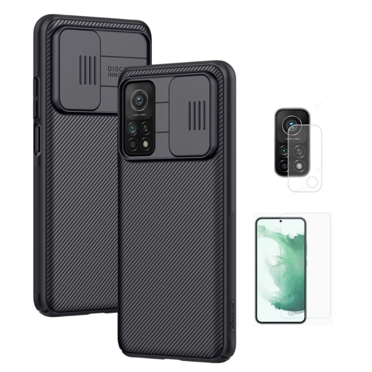 NILLKIN - CASE NILLKIN CAMSHIELD XIAOMI MI 10T Y MI 10T PRO CON VIDRIOS