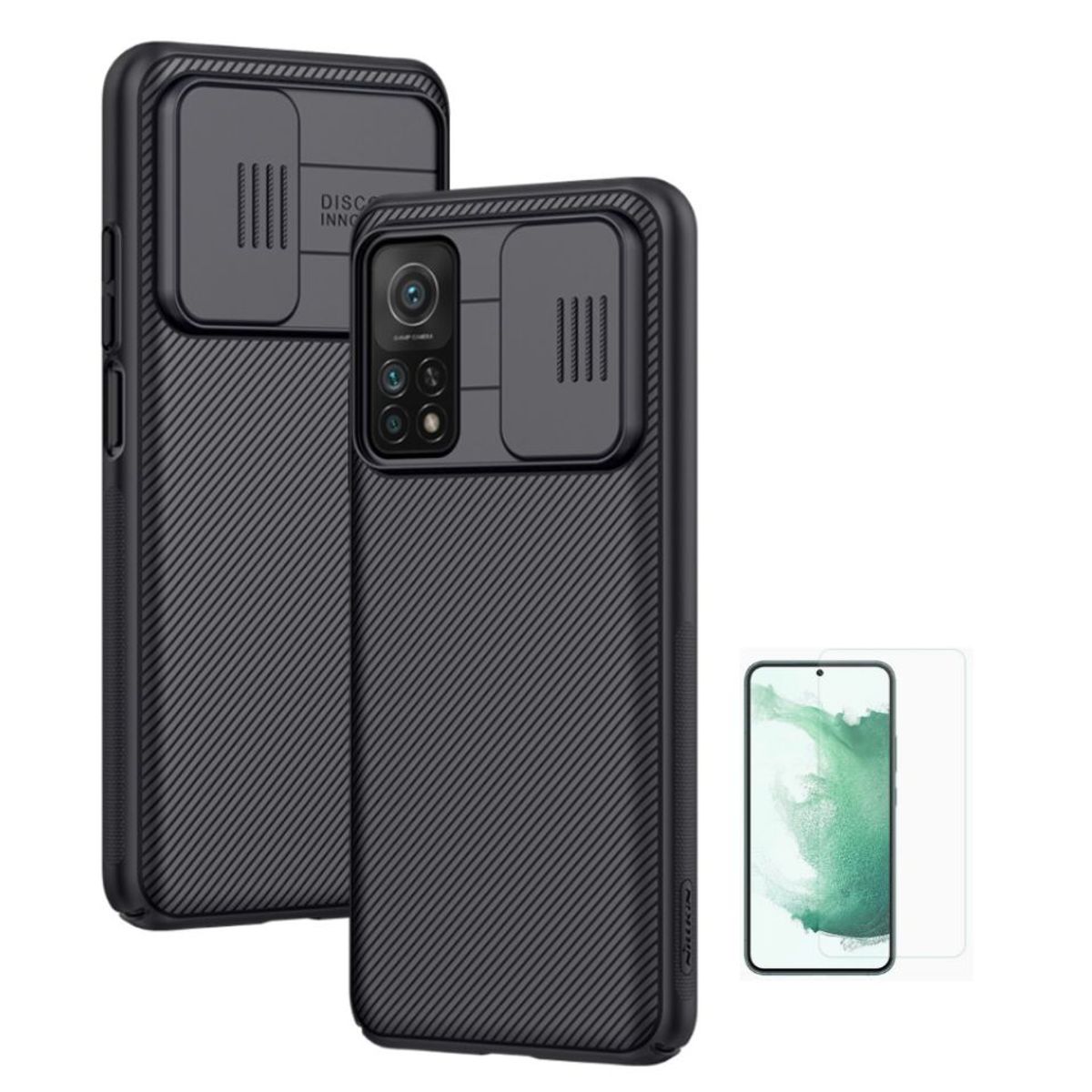 NILLKIN - CASE NILLKIN CAMSHIELD XIAOMI MI 10T Y MI 10T PRO CON VIDRIO