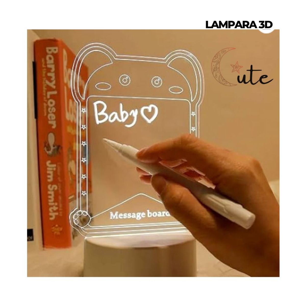 GENERICO - LÁMPARA 3D CON LAPICERO