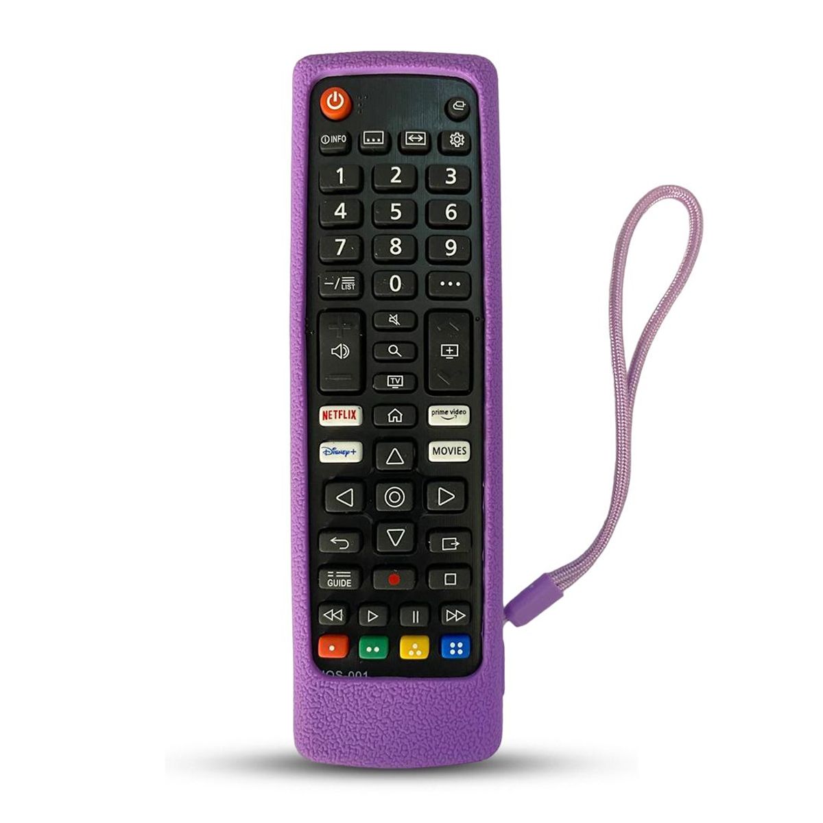 UNIVERSAL - Control Remoto LG Smart con tecla Disney  Funda Purpura