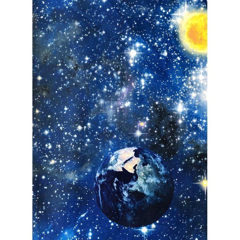 GENERICO - PAPEL TAPIZ ESPACIO 0.53 X 10 M PARA PARED