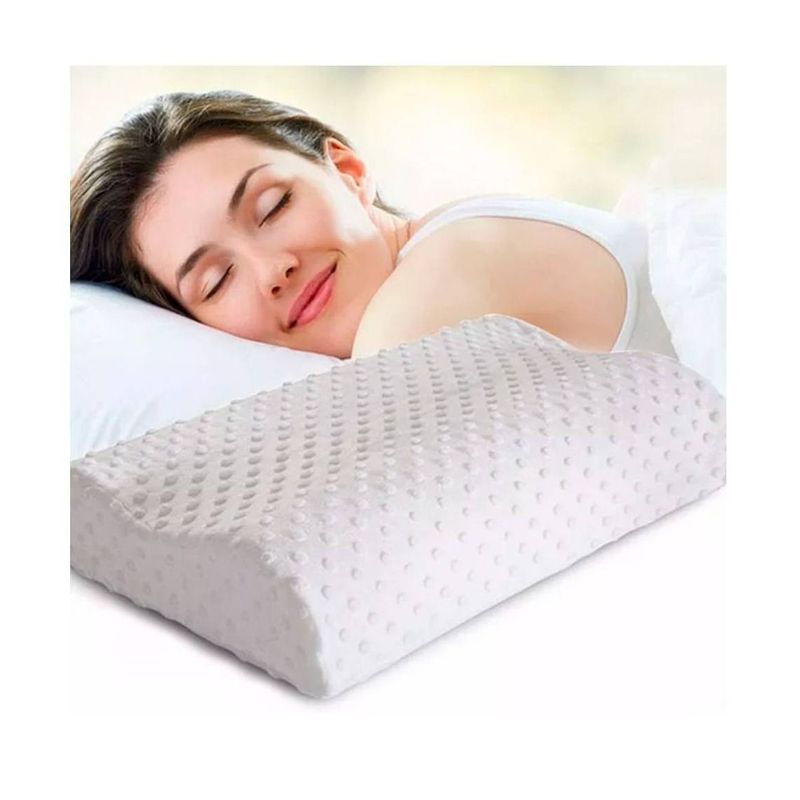 GENERICO - Almohada Ortopedica De Espuma Cervical Evita Ronquidos Memory Pillow