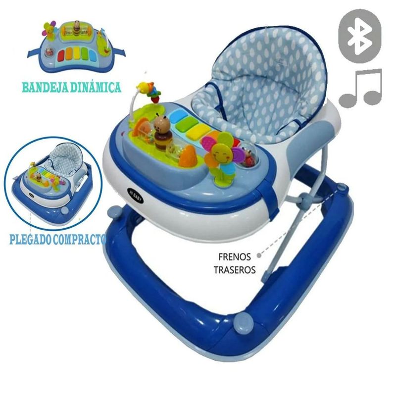 HI BABY - Andador musical con bluetooth Hi Baby Abejita Azul