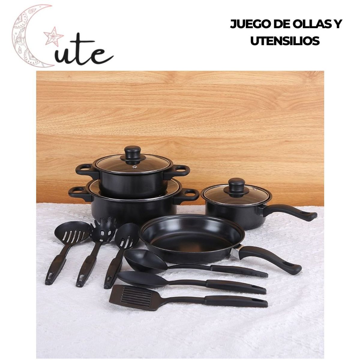 GENERICO - JUEGO DE OLLAS  UTENSILIOS