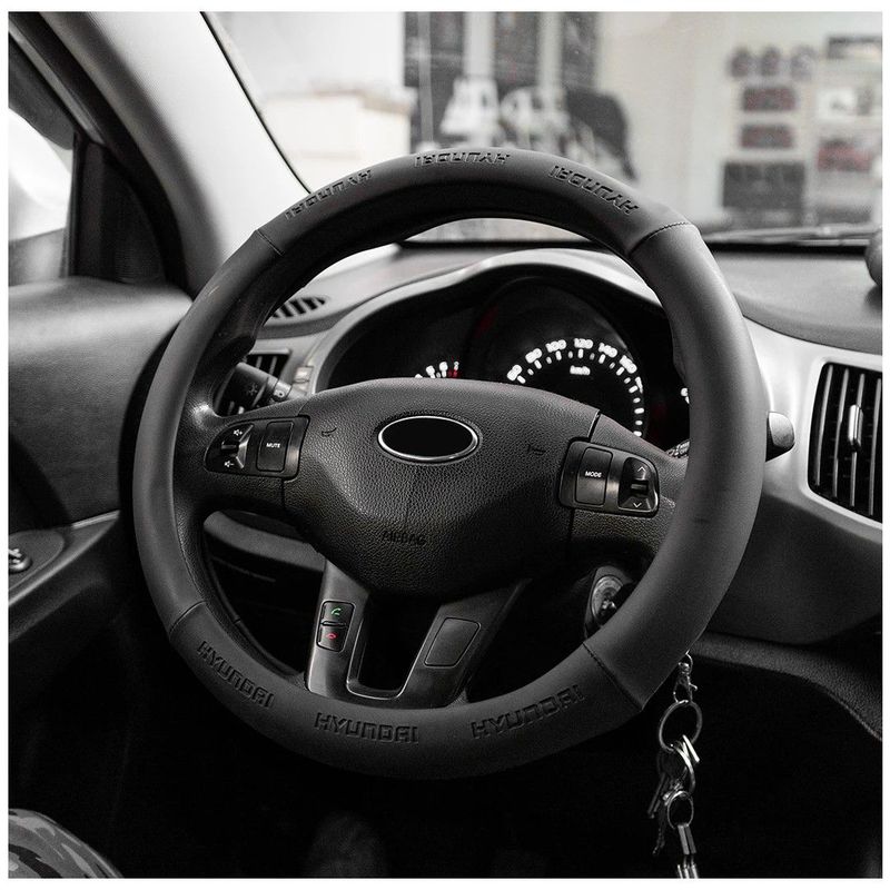 GENERICO - Funda Forro de Timon Cubre Volante Hyundai Gamusa