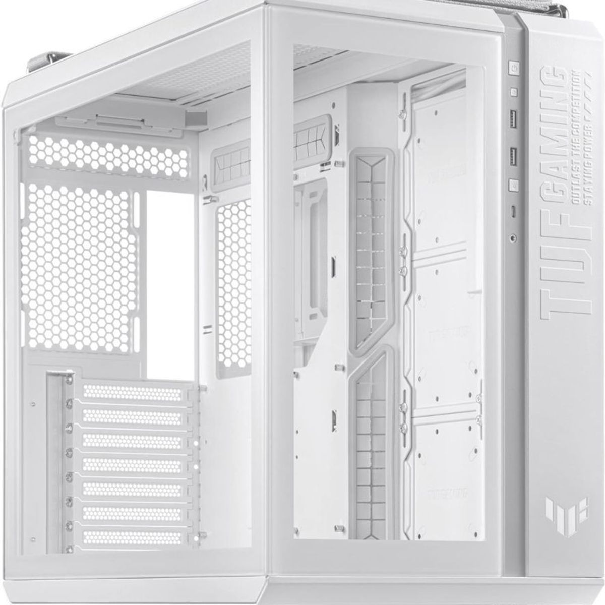 ASUS - Case BLANCO ASUS GT502 GAMING ATX USB 8R LADO VIDRIO TEMPLADO