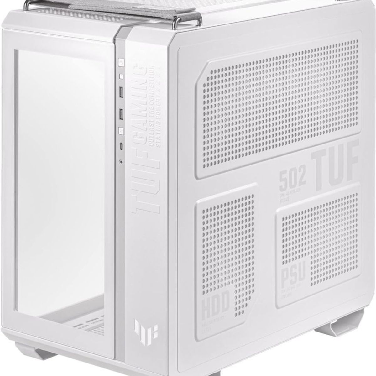 ASUS - Case BLANCO ASUS GT502 GAMING ATX USB 8R LADO VIDRIO TEMPLADO