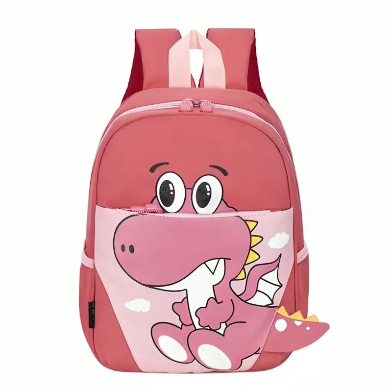 GENERICO - Mochilas Dinosaurios Unisex Rosa