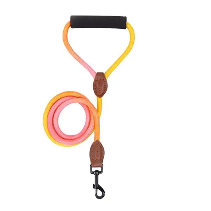 CAT OH - Correa de Nailon para Perros Arcoiris- Anaranjado