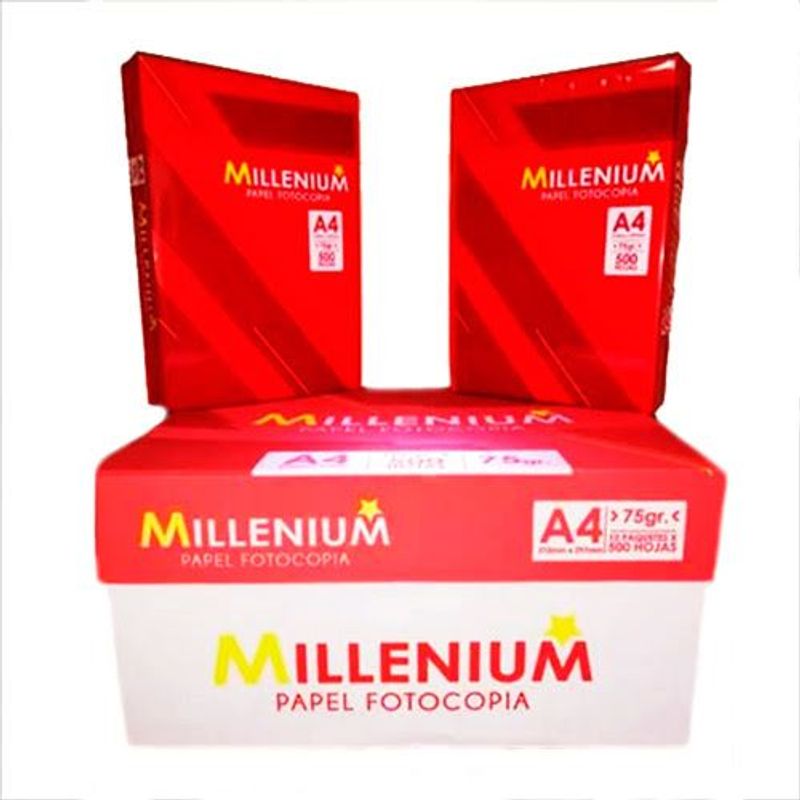 MILLENIUM - Papel Bond A4 Millenium 500h 75g