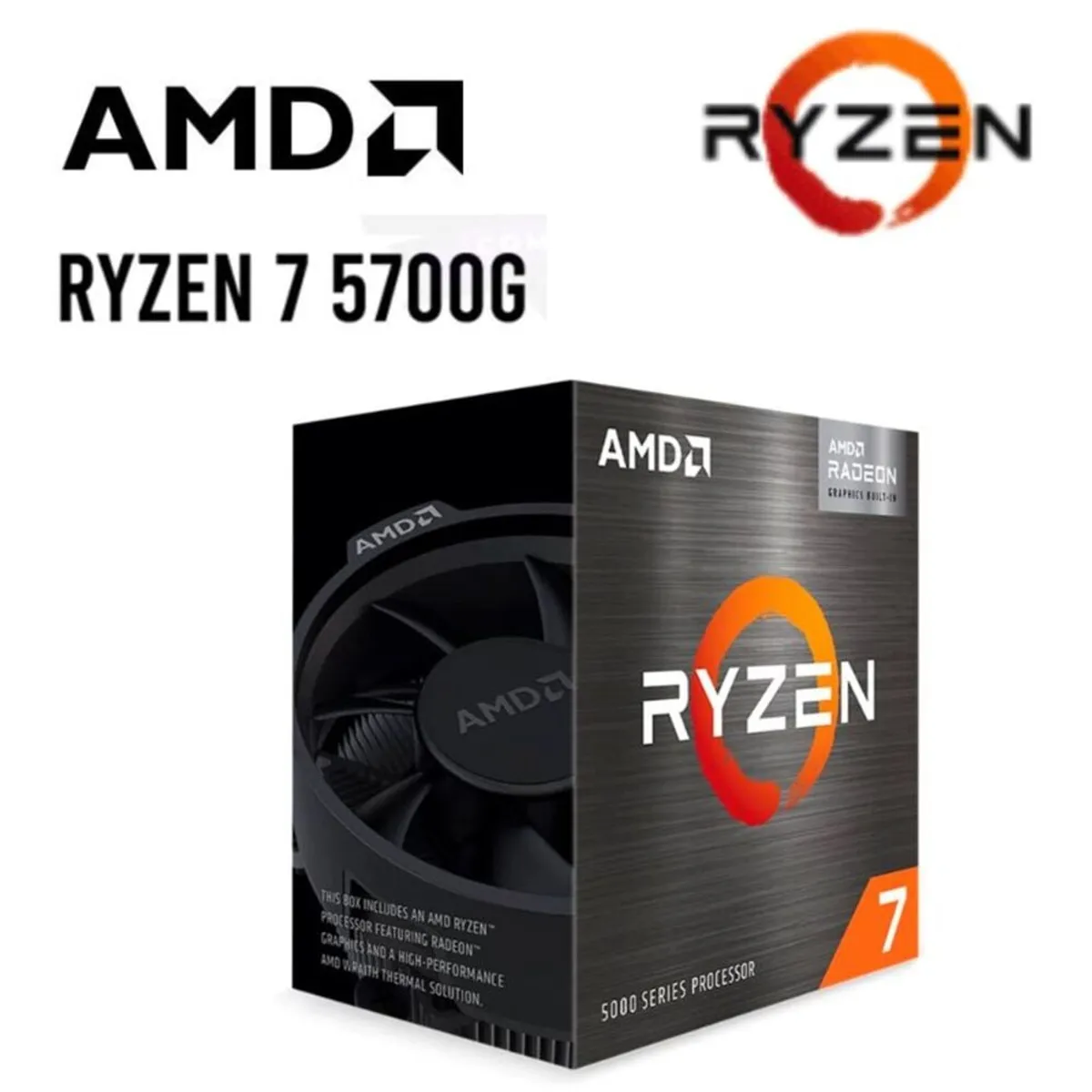 AMD - Computadora PC GAMER RYZEN 7-5700G Ram 32GB Disco Solido SSD 2TB MONITOR 27” FHD