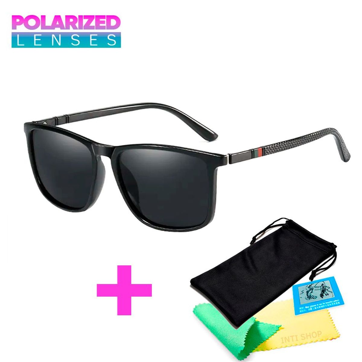 GENERICO - Lentes de Sol Polarizado Unisex Verano uv400 - Negro