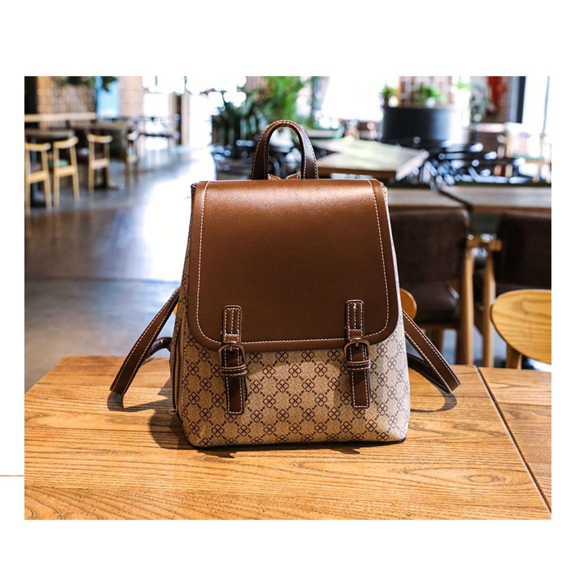 GENERICO - Mochila Bolso Bosnia Premiun Cuero Pu