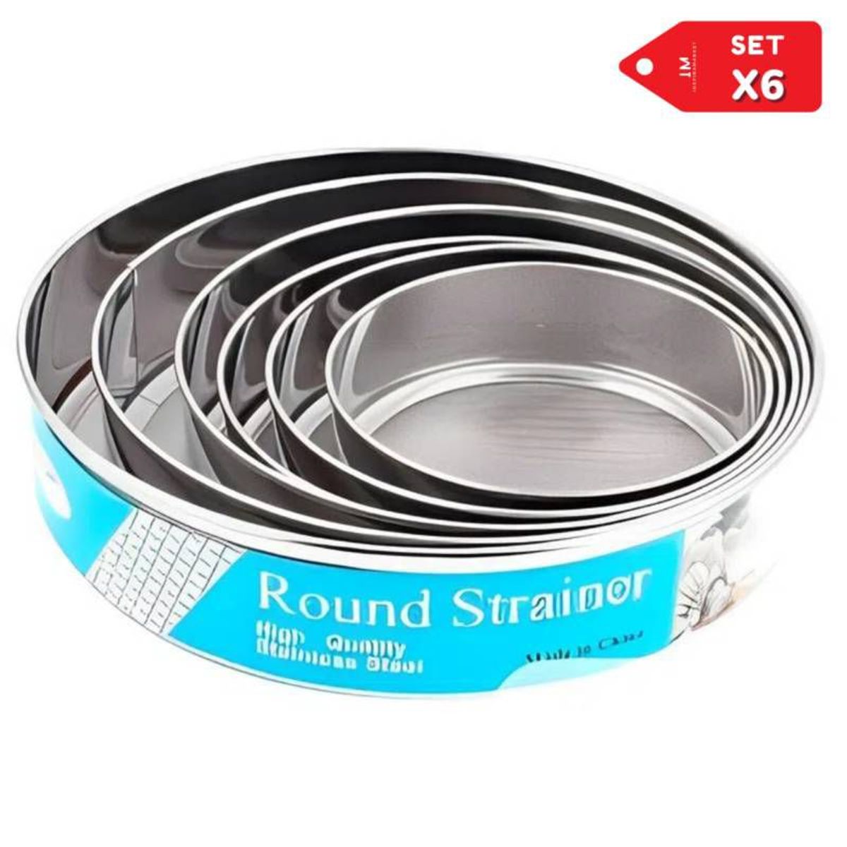 GENERICO - Pack x 6 Piezas Colador de Cocina