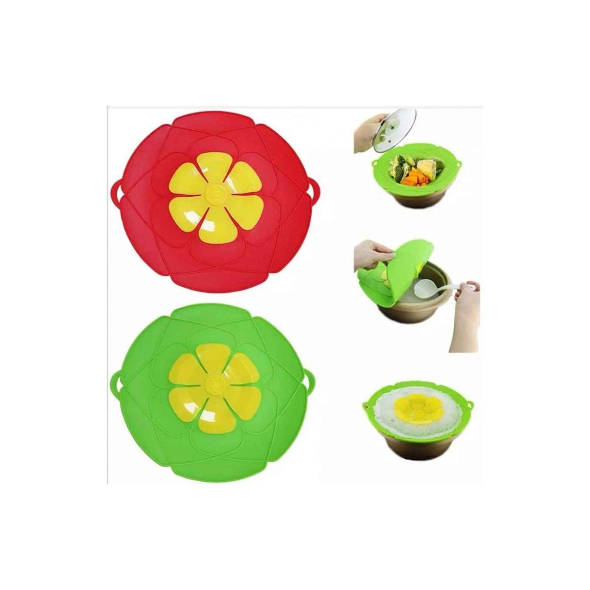 GENERICO - Tapas de silicona multifuncional antiderrame