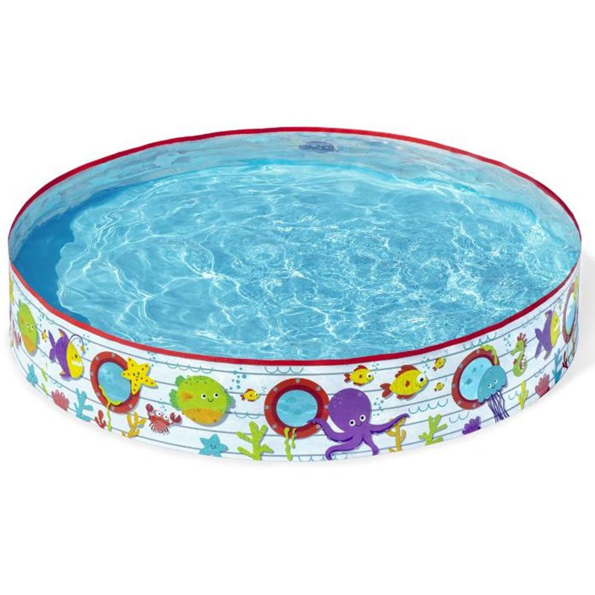 BESTWAY - Piscina Aro Bestway con Diseño Marino 152 x 152 x 25 cm