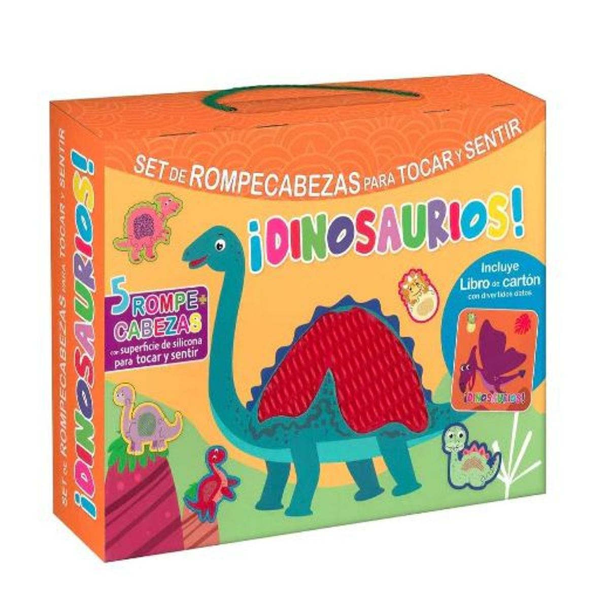 GENERICO - Cuento  Rompecabezas de Silicona de Dinosaurios