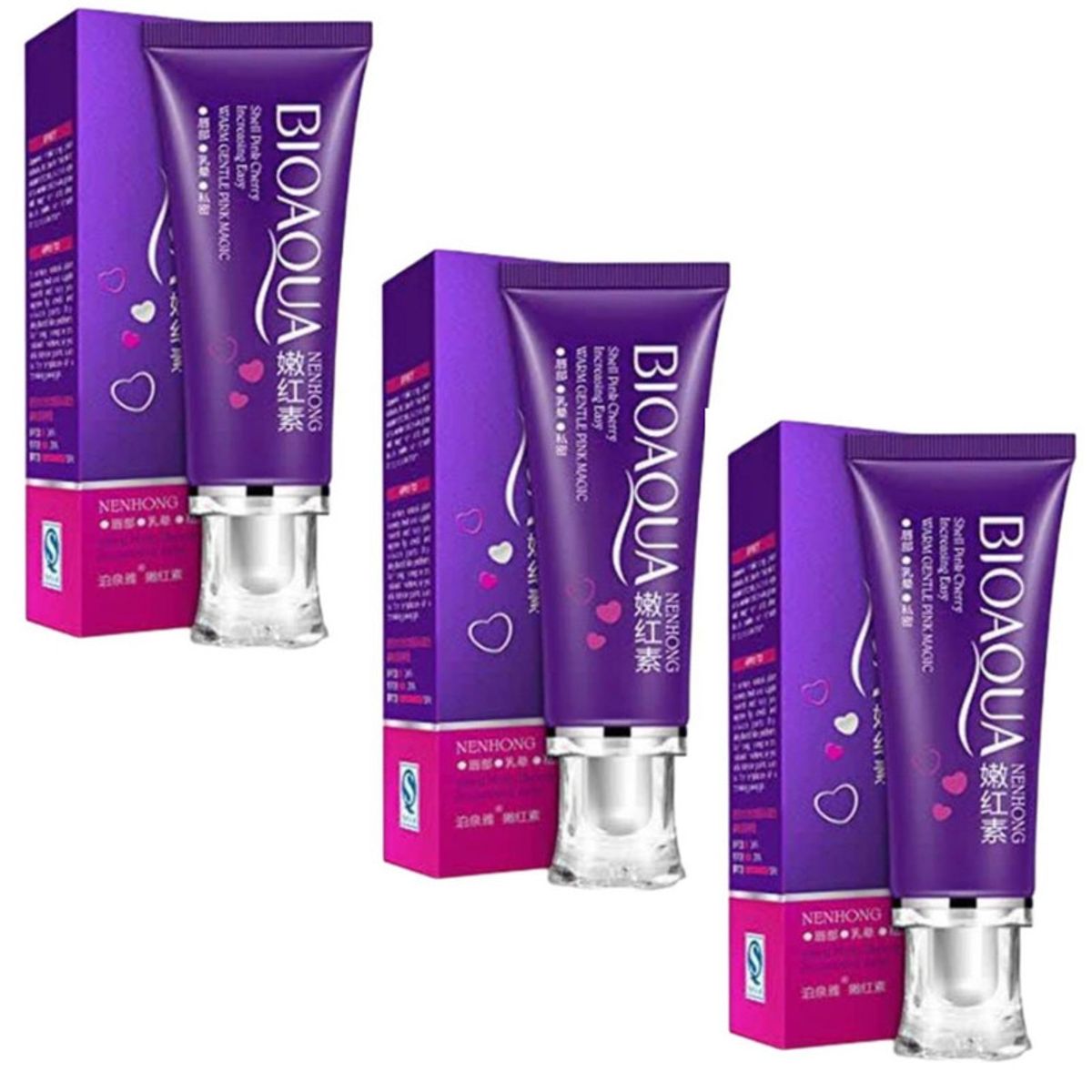 BIOAQUA - Crema Blanqueadora Corporal - Bioaqua 03 Unidades