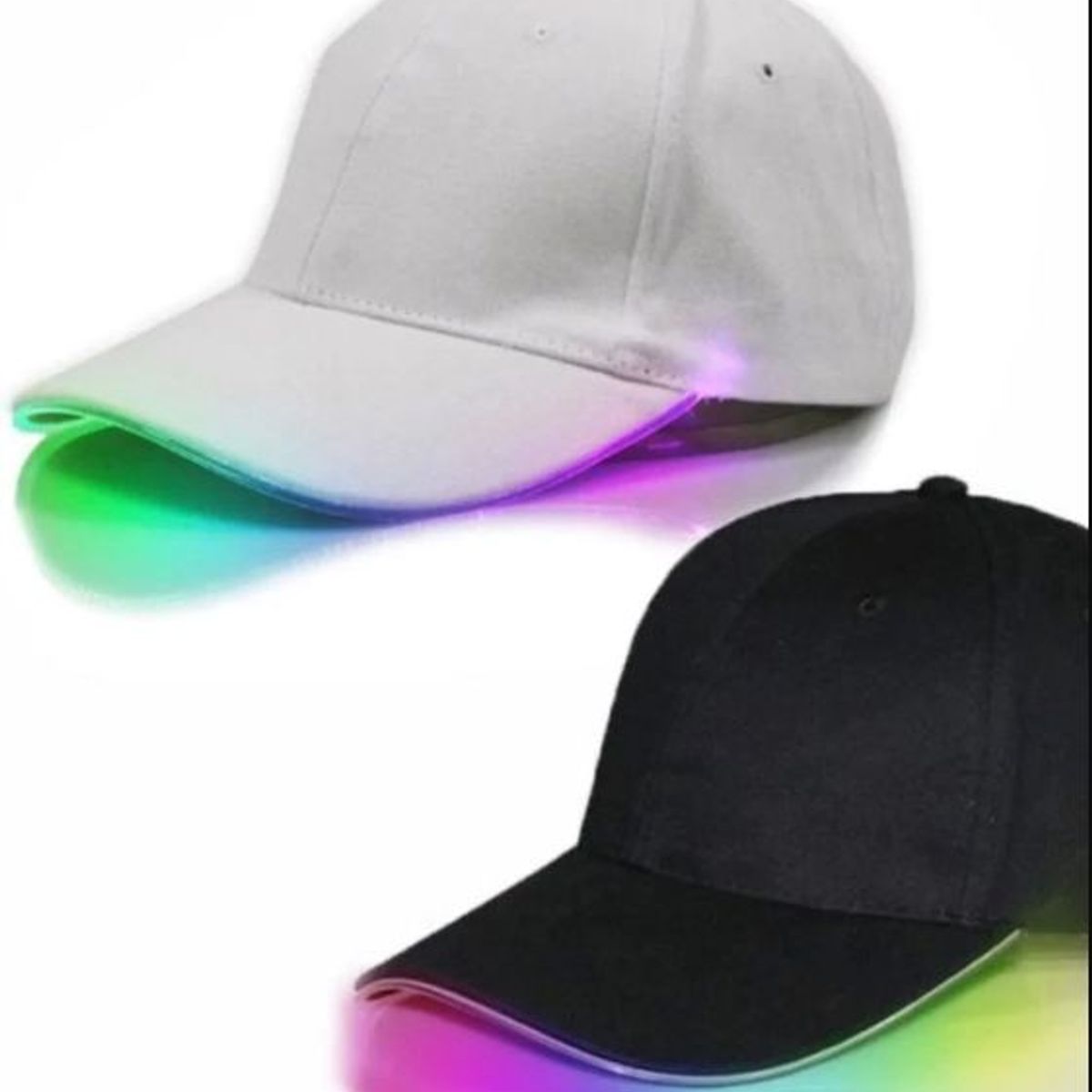 GENERICO - Gorras con luz led gorros ajustables