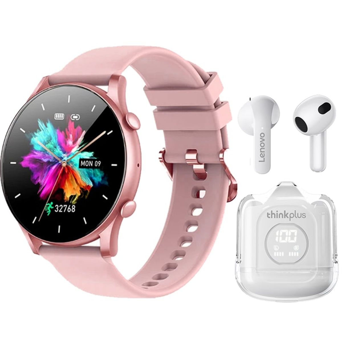 LENOVO - Lenovo XT65 De Audífonos y Toumi Fit 3 Pro Reloj inteligente