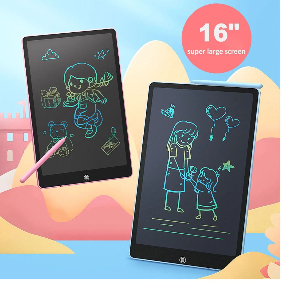 OEM - Pizarra Mágica de Escritura LCD de 16 Pulgadas