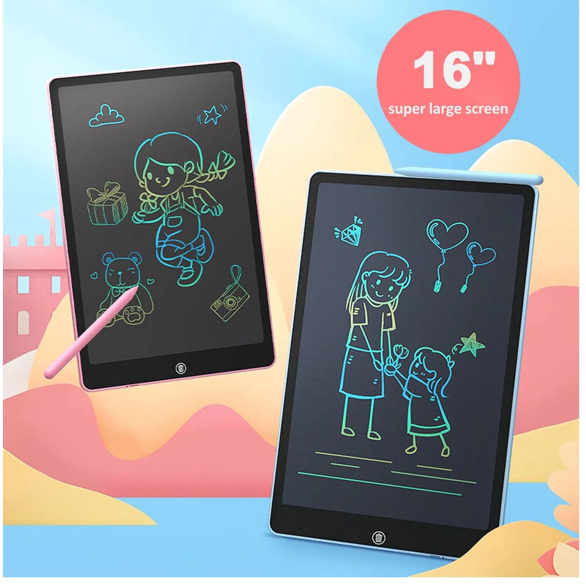 OEM - Pizarra Mágica de Escritura LCD de 16 Pulgadas