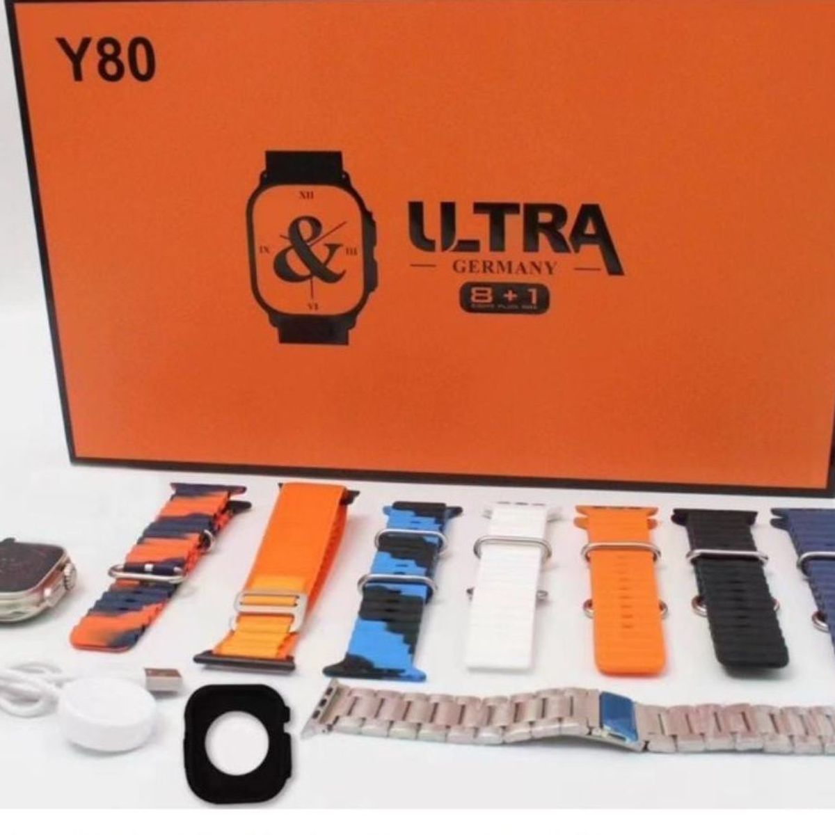 OEM - Smartwatch Y80 Ultra con 8 Correas.