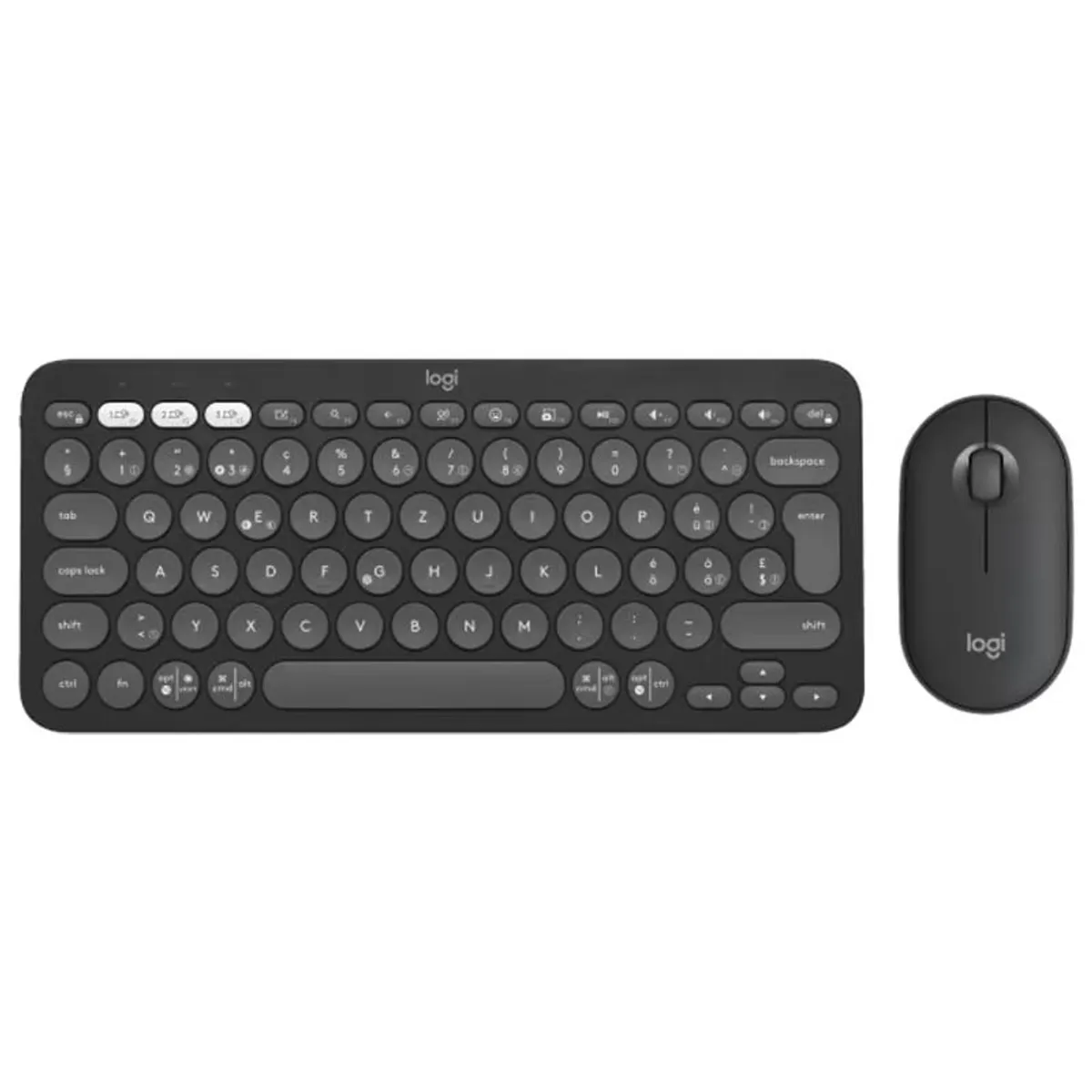 LOGITECH - Teclado Logitech K380 PEBBLE 2 COMBO Bluetooth N Y Ratón B