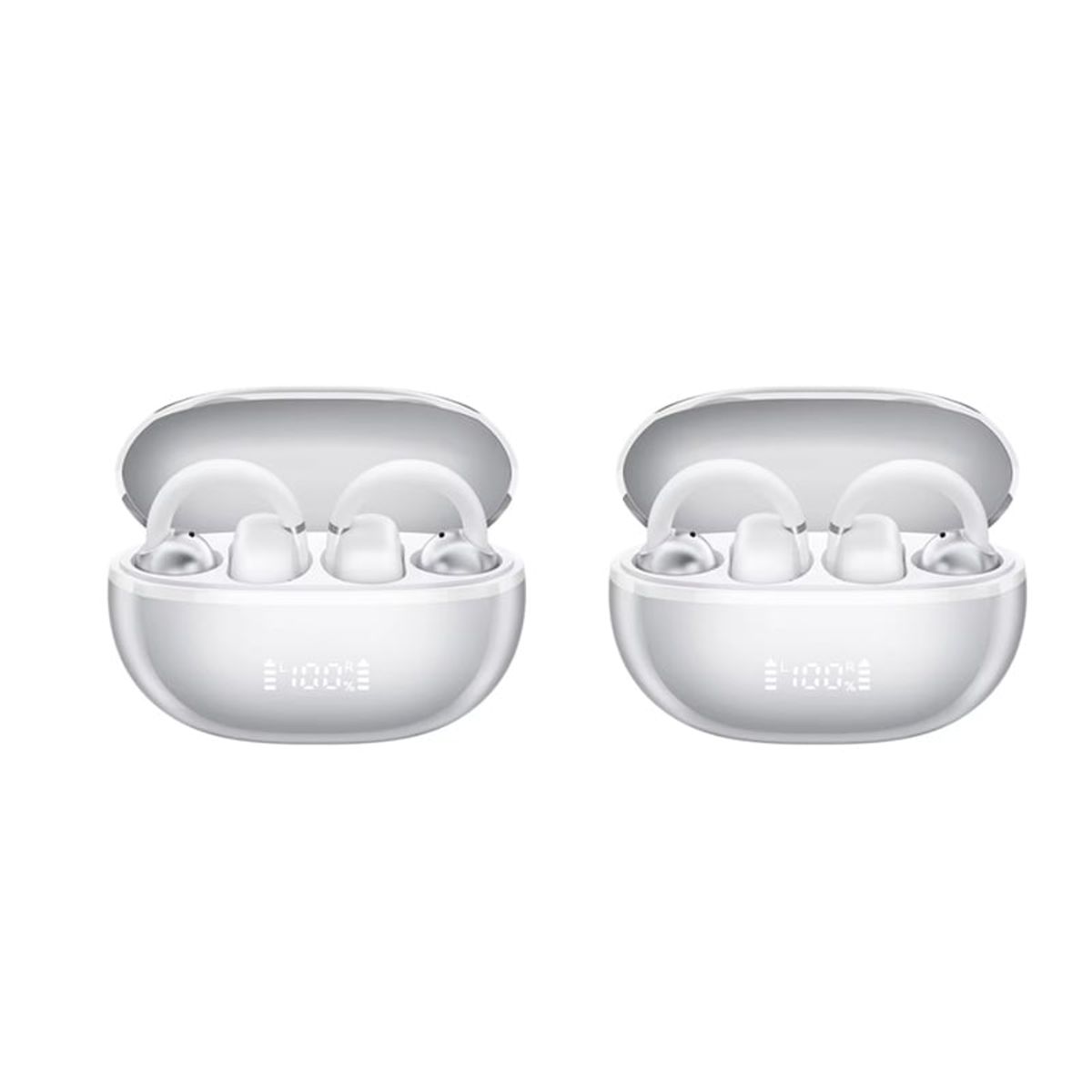 HAYLOU - Set 2 HAYLOU auriculares AirFree TWS BT 5,4 -Blanco