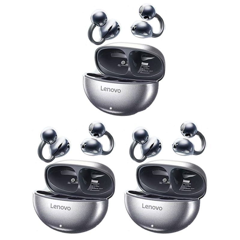LENOVO - Set 3 Audífonos Lenovo TA140  Tws Auriculares Bluetooth 5.4-Negro