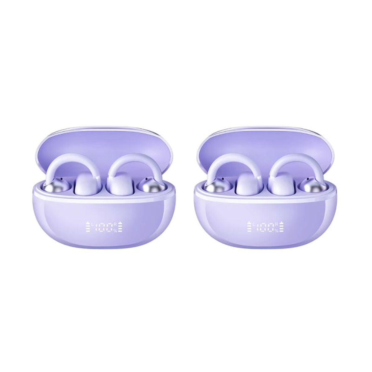 HAYLOU - Set 2 HAYLOU auriculares AirFree TWS BT 5,4 -Morado