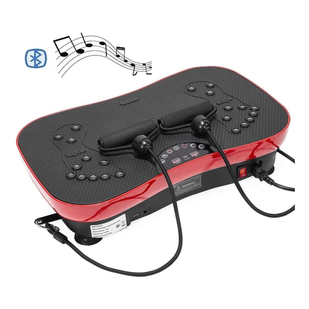 GENERICO - Plataforma Vibratoria de 99 Velocidades con Imanes y Bandas