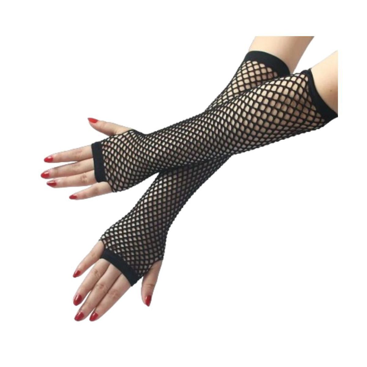 GENERICO - Guantes Sin Brillos Mediano de Coco Color Negro