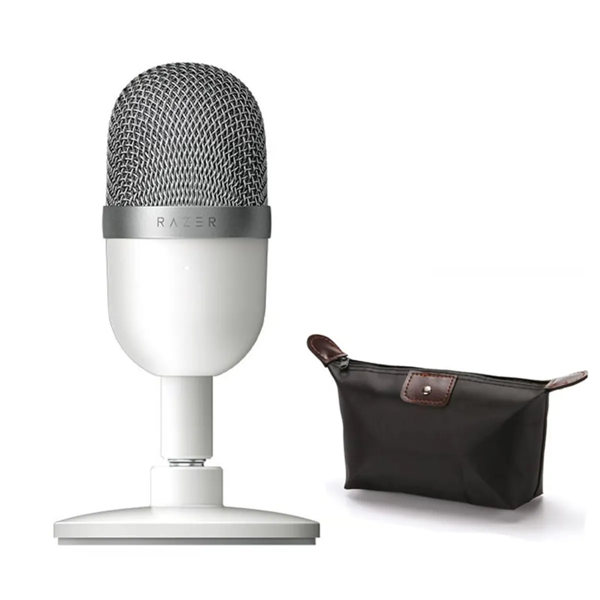 RAZER - Razer Seiren Mini USB Streaming Microphone Streaming Blanco y Estuche